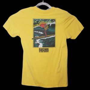 RIP CURL The Aloha Experience Yellow T Shirt Size Small